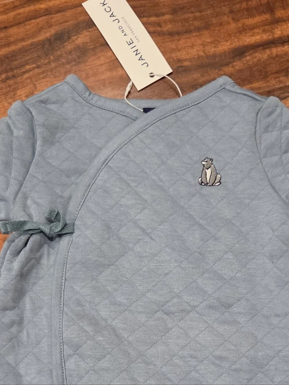 Janie and Jack NWT 0-3 Months Quilted Footie Romper and Bear Bodysuit